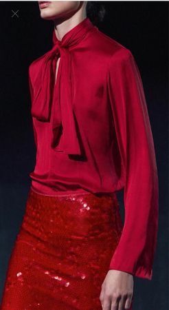 Zara red blouse xs/34 new 