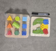Holzspielzeug: Formenpuzzle & Krokodilpuzzle, Top!