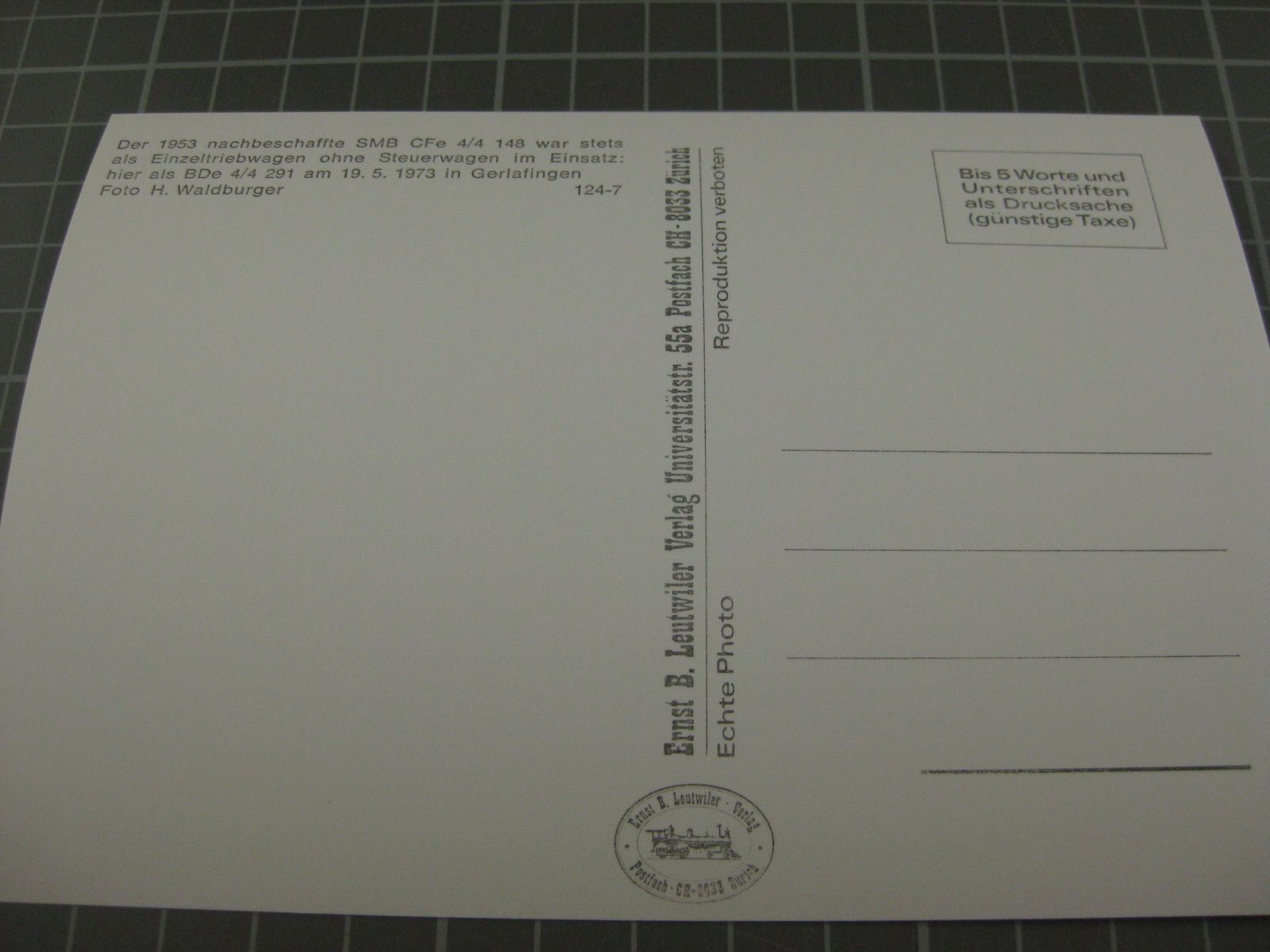 Cartes postales: AK Gerlafingen mit Zug – Neuf (Voir description) à Malters par Marosko 1