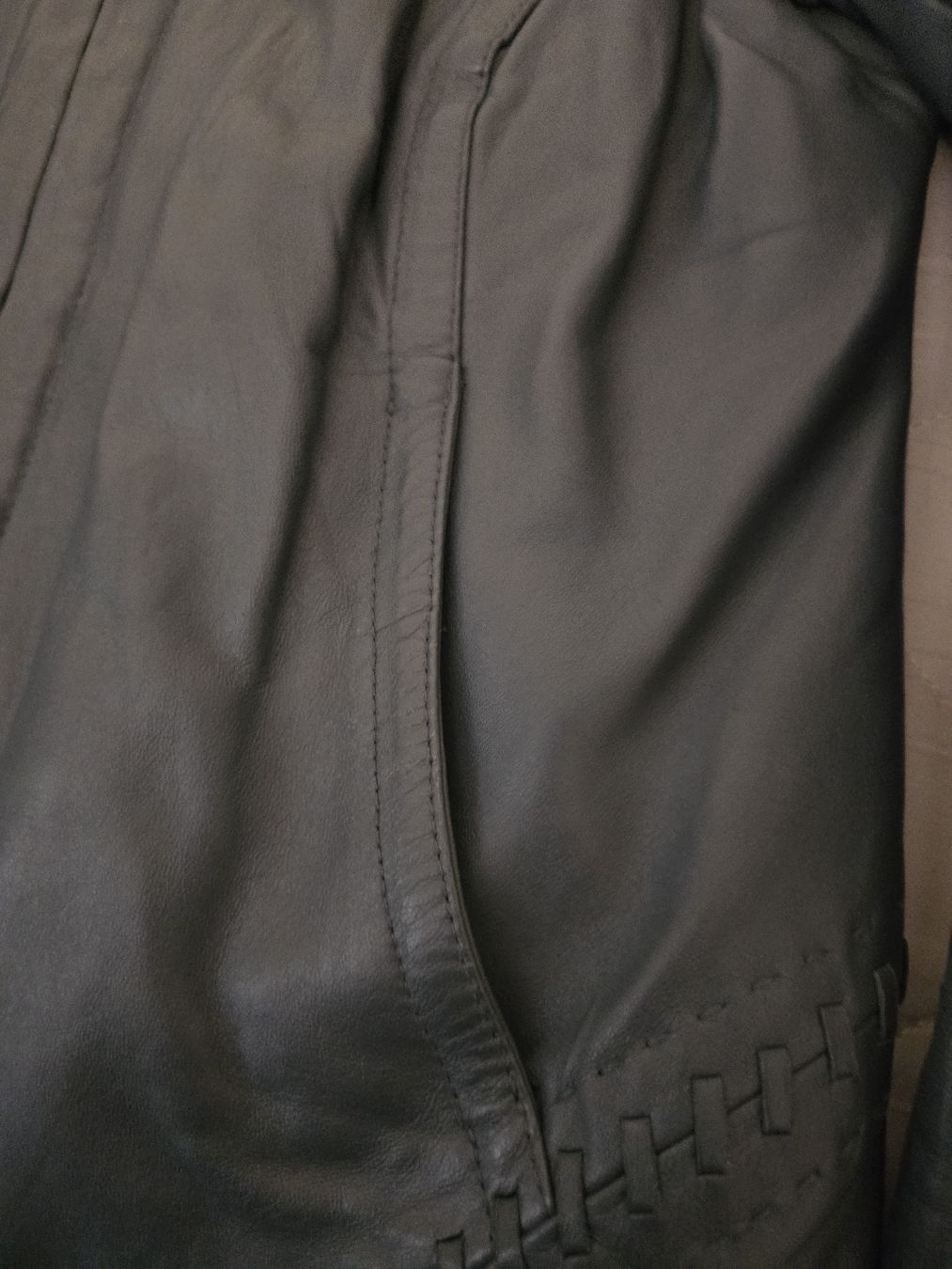 Giacche: Leather Jacket Size 44 Dark Blue / pretrol – Nuovo (secondo la descrizione) da Zug venduto da Minieme 2
