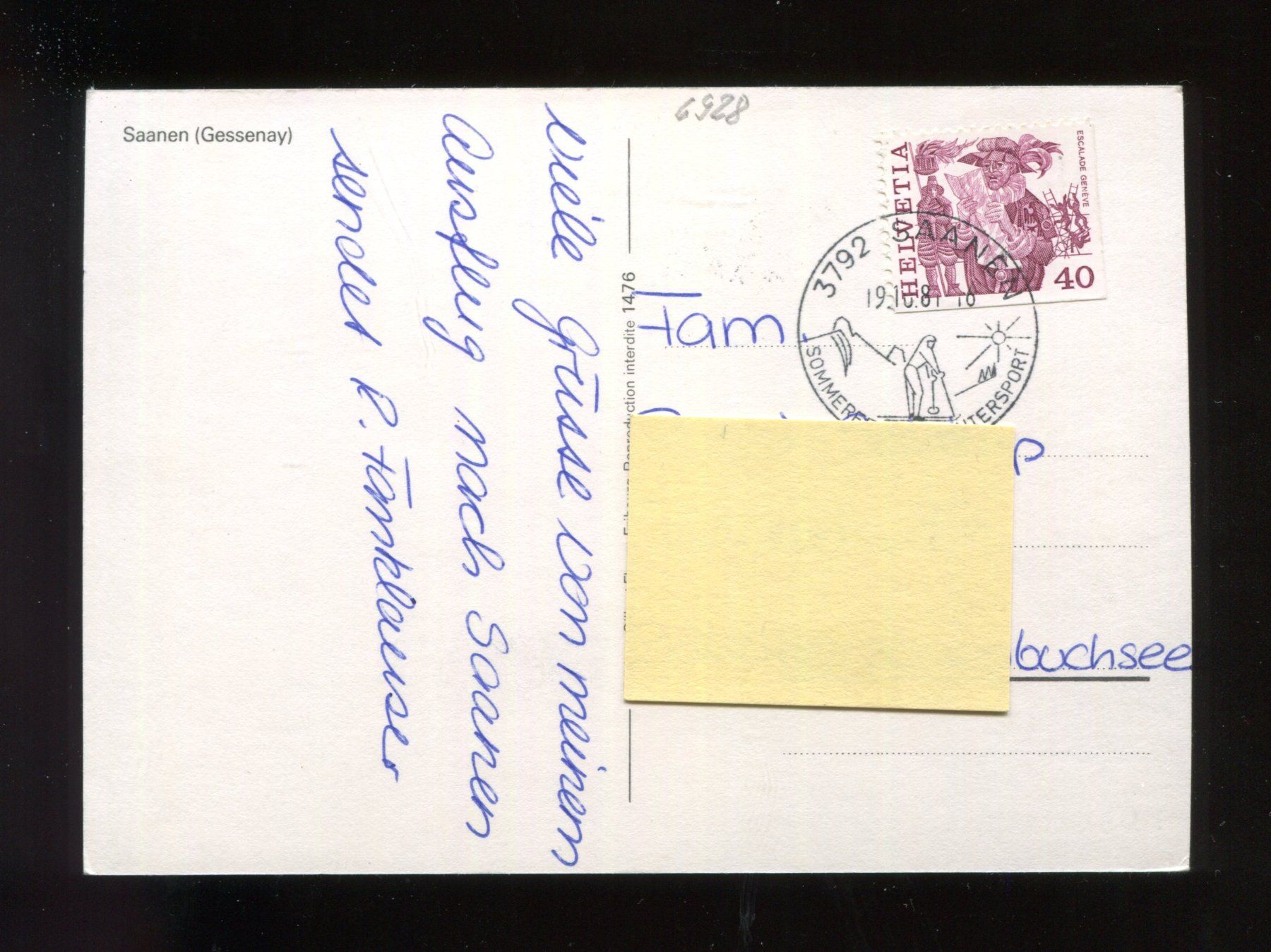Cartes postales: Saanen – D'occasion à Aarau par Elmaar41 1