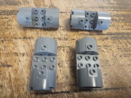 lego 30360 lot de 4 pièces Dark Bluish Gray Cylinder