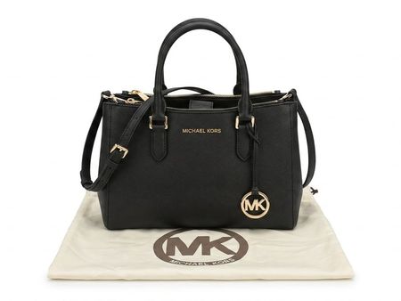 Tasche Michael Kors schwarz Ledertasche mit Staubbeutel