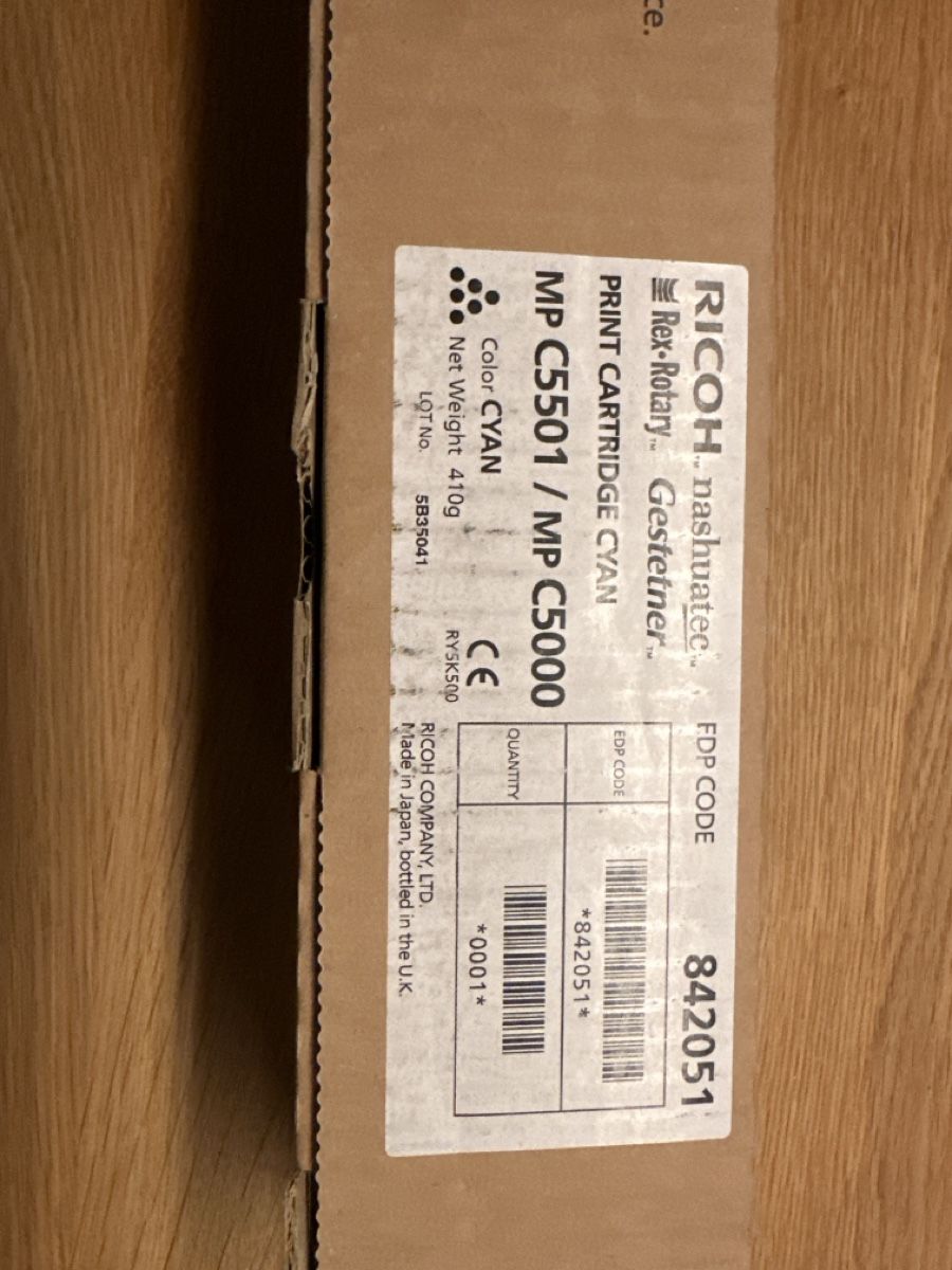 Ricoh Cartucce per stampanti & toner: Toner Cyan – Nuovo e nell'imballaggio originale da Oberwangen b. Bern venduto da Audiofisch