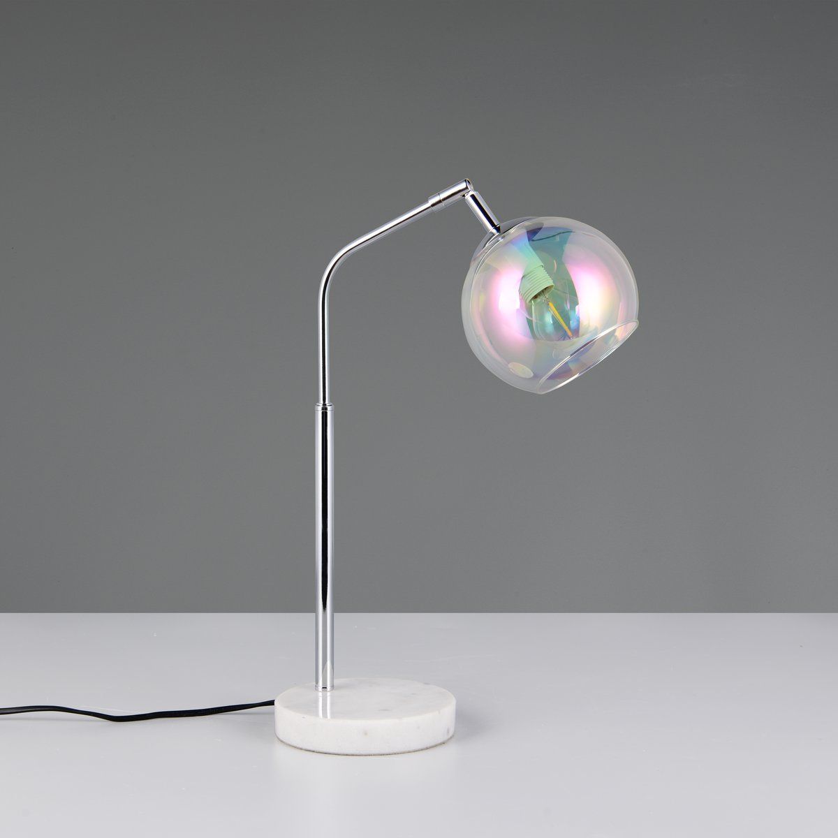 Lampade: Tischleuchte, Glas, Chrom, 45 cm Höhe – Nuovo (secondo la descrizione) da Kreuzlingen venduto da Smart-Light 6