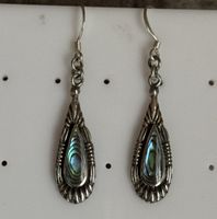 Abalone Paua Perlmutt 925 Silber Ohrhänger Neu!