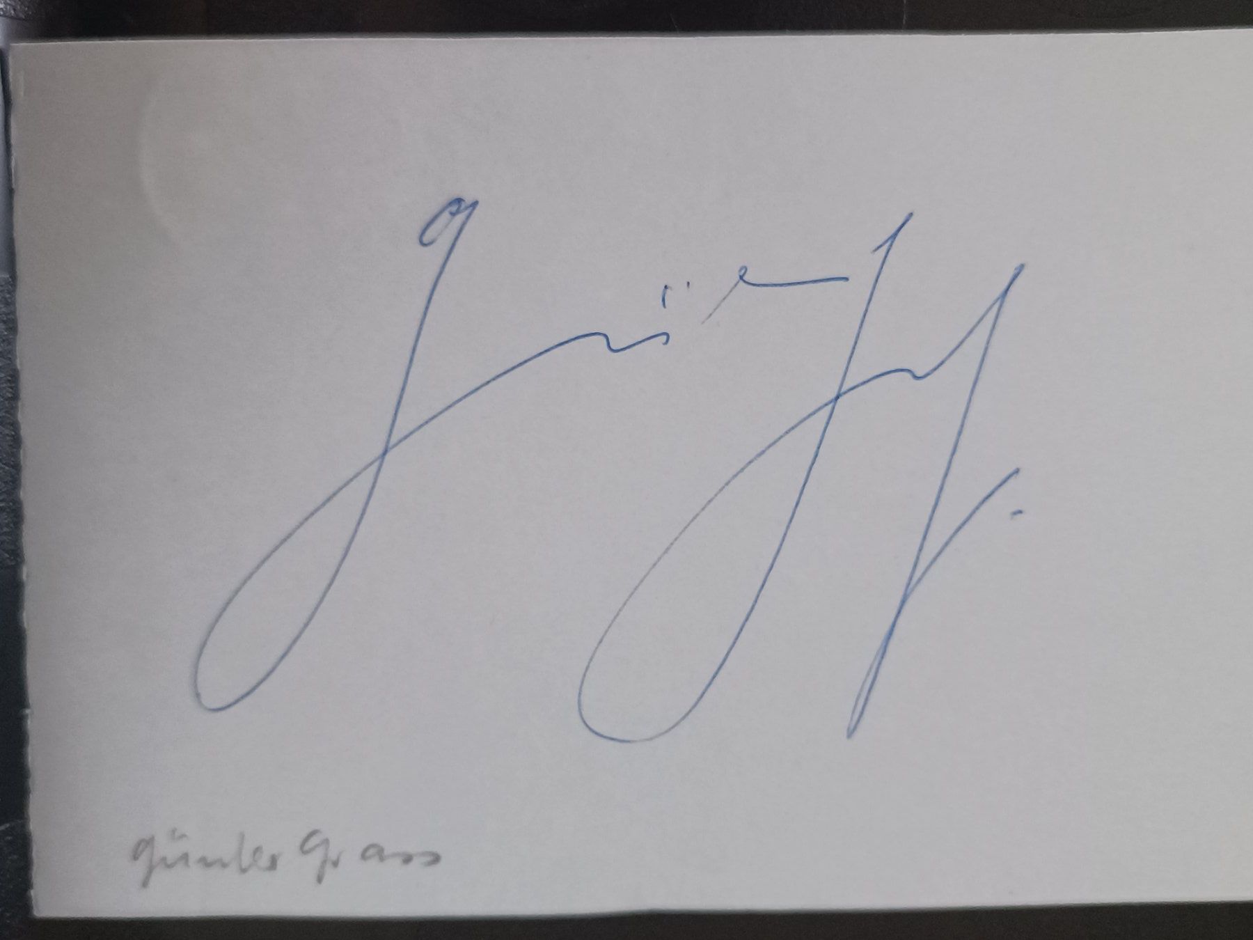 Autografi: Günter Grass - † 2015 - handsigniert – Usato da Menziken venduto da Artographs