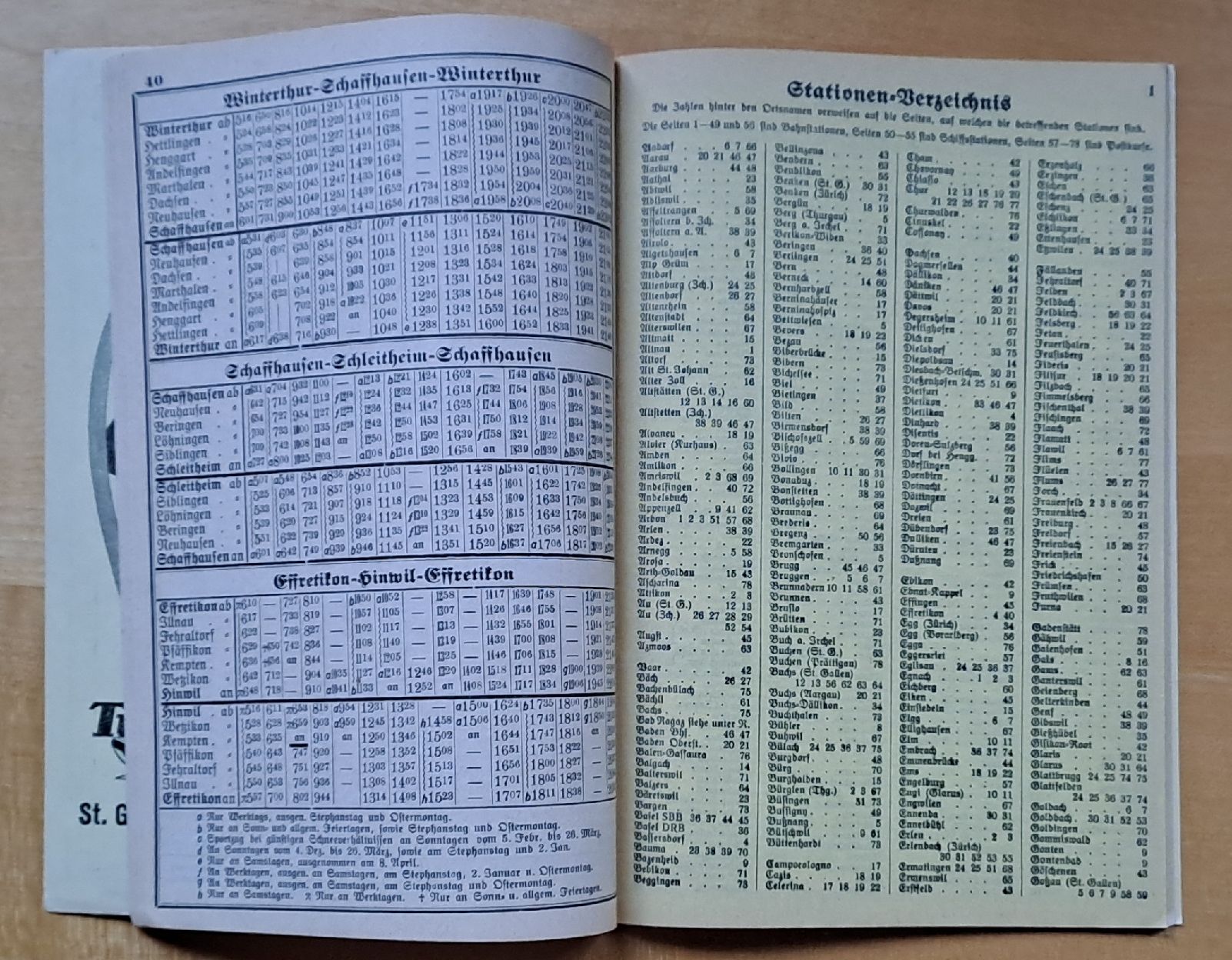 Libri: Ostschweizerischer Taschen-Fahrplan, 1938 – Usato da Trogen venduto da Limboo 2