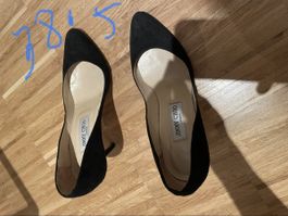 Jimmy Choo Pumps Black Suede Size 38.5
