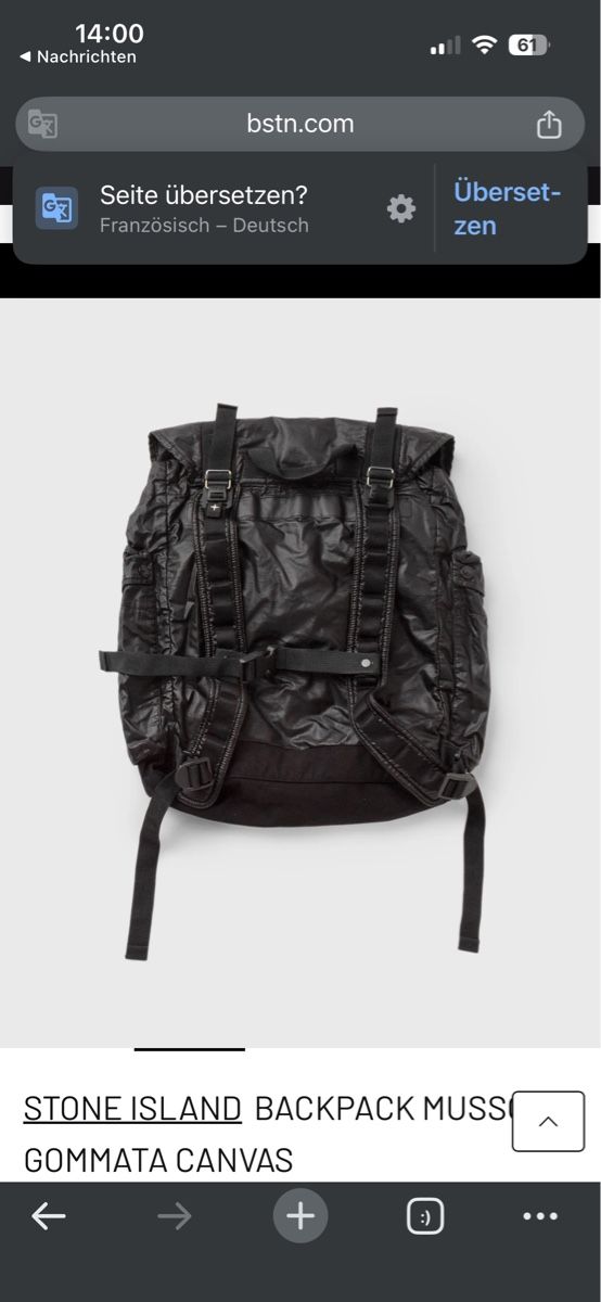 Zaini: Stone island rucksack – Nuovo (secondo la descrizione) da Zürich venduto da JMima 1