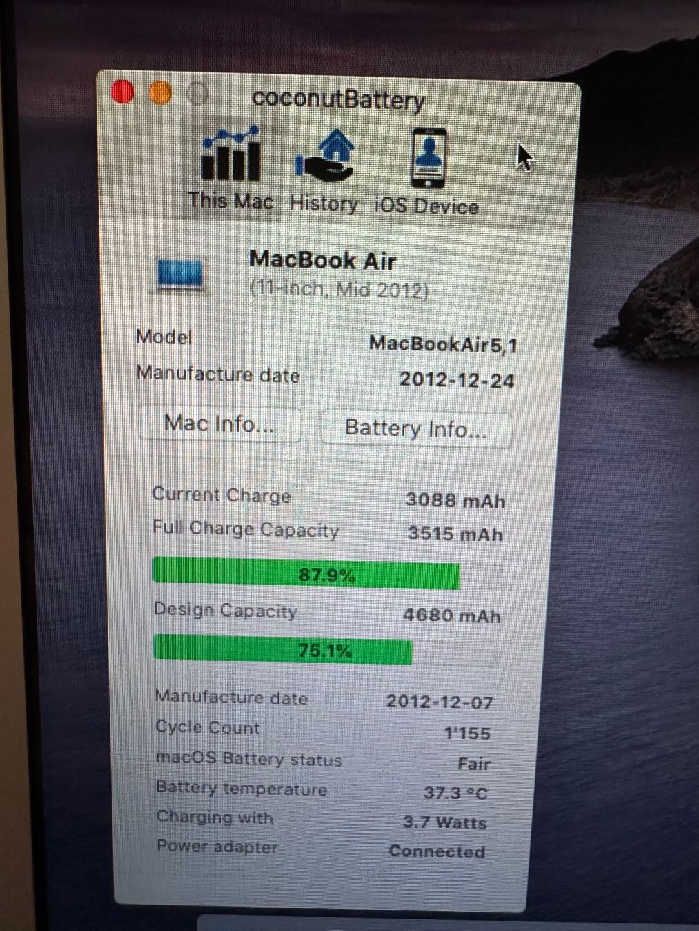 Apple Notebooks: MacBook Air 11. inkl. Microsoft Office 2020 – Gebraucht aus Adliswil von Busys 2