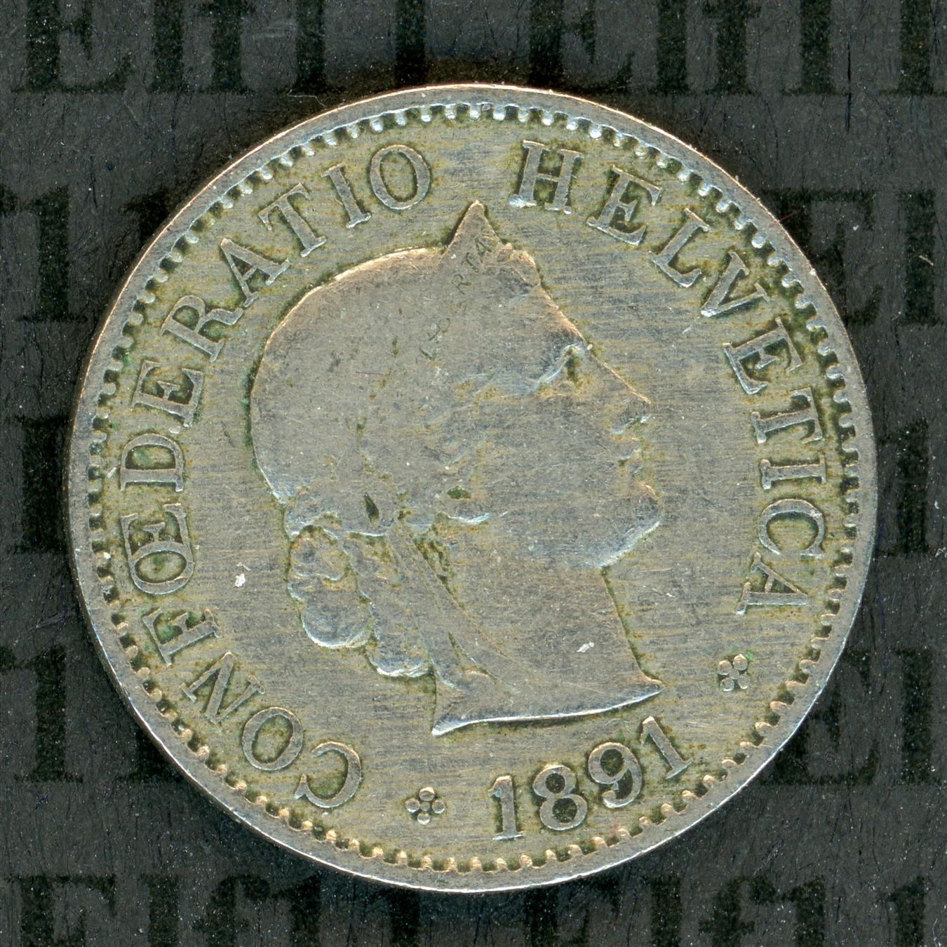 Tutti le monete: CHF___0.05 1891 ss-vz 5 Rappen – Usato da Widnau venduto da Elf11