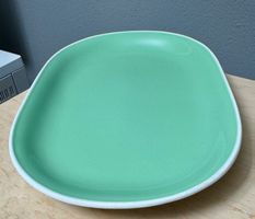 Rössler Schale Platte grün 36 cm SEHR schön