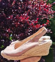 FRED DE LA BRETONIERE PLATEAU SCHUHE LEDER SANDALE PUMPS 41