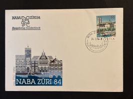 Enveloppe NABA ZÜRI 84 Affranchie et oblitérée