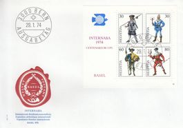 W50 INTERNABA Basel 1974 Internat. Briefmarkenausstellung