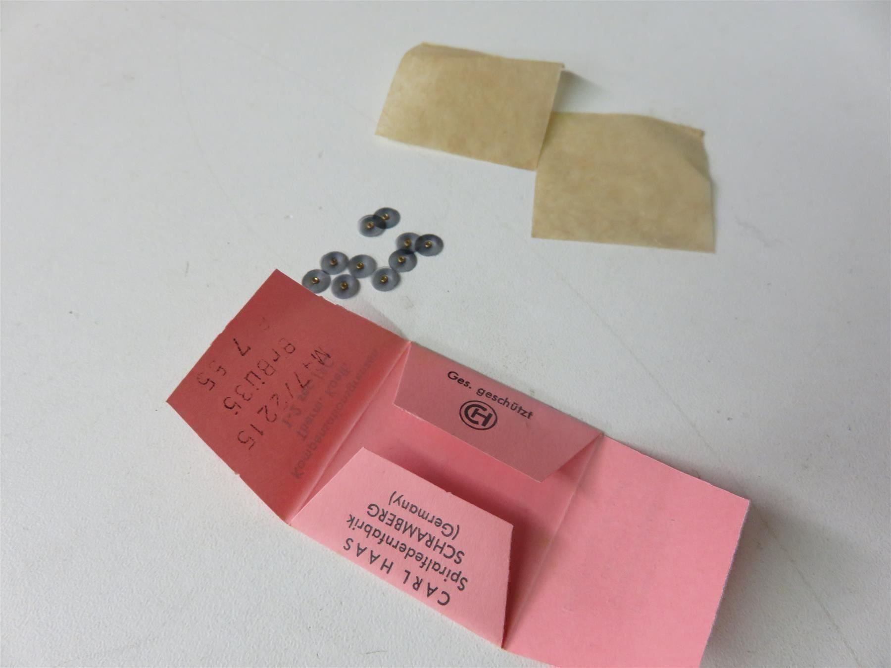 Orologi: Spiraux, Spiralfedern  NIVAROX BERYLLIUM – Nuovo e nell'imballaggio originale da Hölstein venduto da federhaus 3