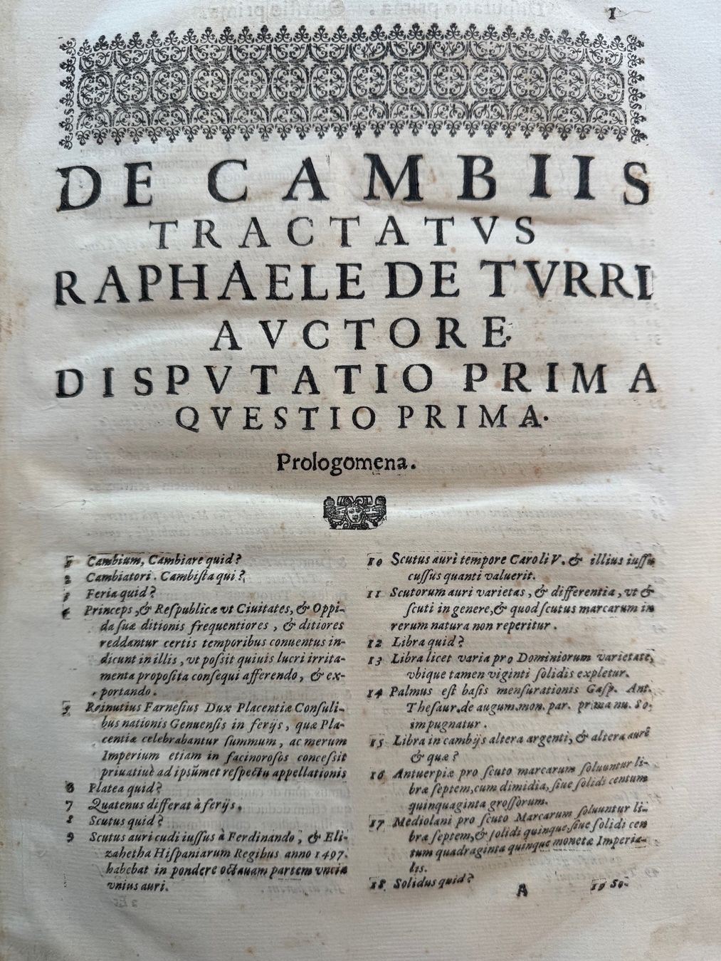 Libri: TRACTATUS DE CAMBIIS. 1641 – Usato da Bern venduto da xberg36 2