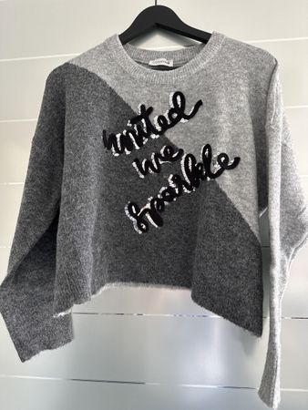 Pullover, Grau, Gr. L, Kuschelig für den Winter!