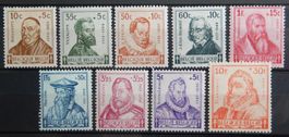 Belgien Kat. 601-608 **/* 1942 (Kat. 601 ist **)