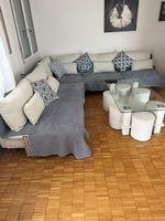 Eleganter Glas-Couchtisch  ca. 130 × 70 cm
