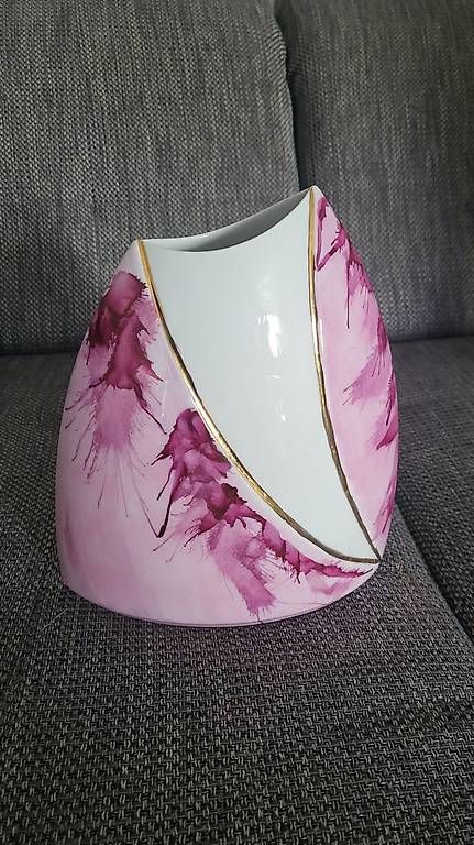 Hutschenreuther Vasi & Recipienti: Handbemalte Vase Hutschenreuther – Usato da Sevelen venduto da Cleo82 1