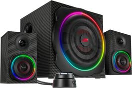 PC Soundsystem 2.1 RGB Bluetooth 3,5 mm Carbon
