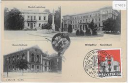 Winterthur - Technikum -Jugendstil-Karte