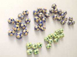 48 Beads Millefiori / antike Glasperlen