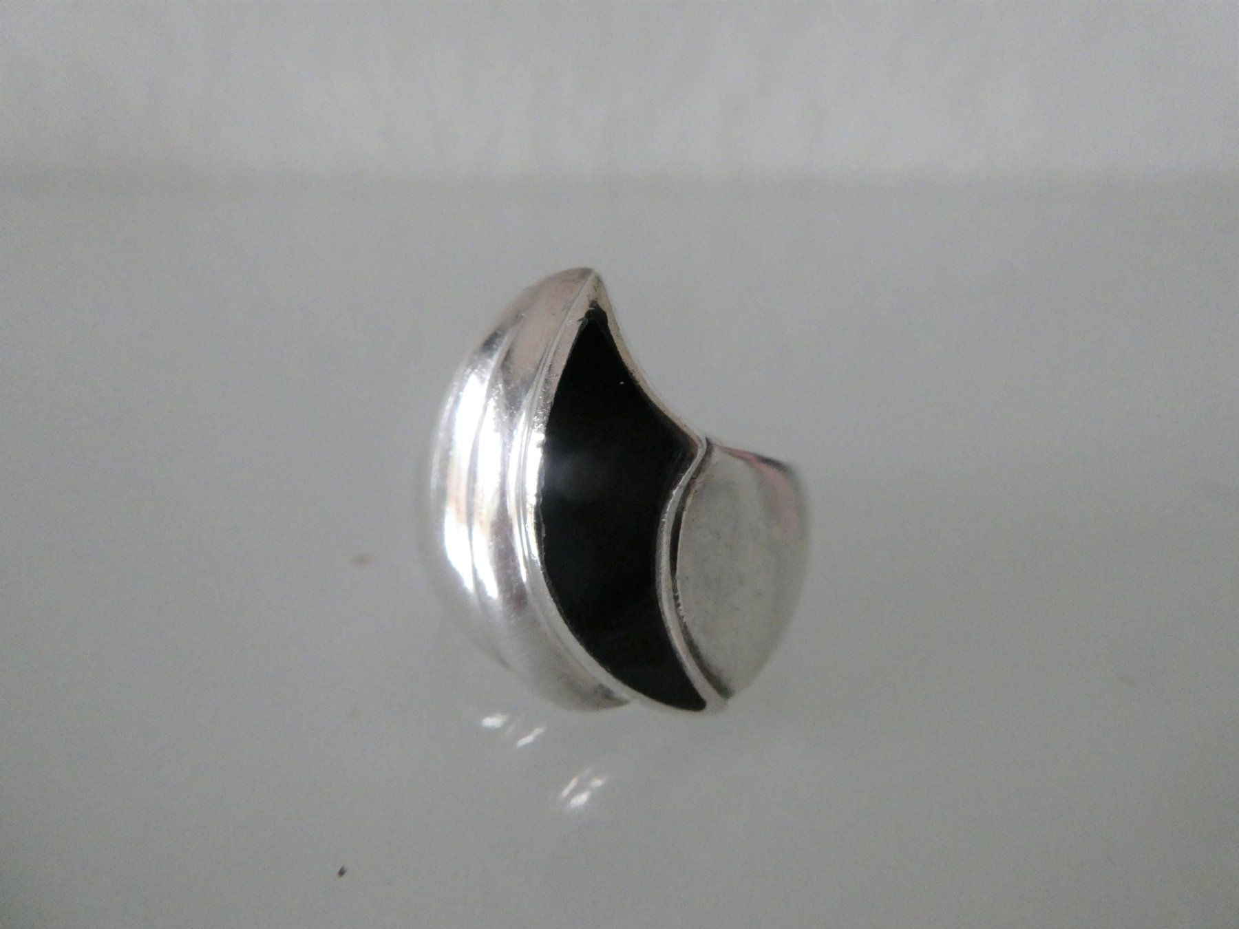 Anelli: Silberring mit Onyx 925 Gr. 51 (16.2mm) – Nuovo (secondo la descrizione) da Gattikon venduto da kaandooh