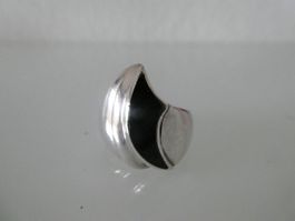 Silberring mit Onyx 925 Gr. 51 (16.2mm)