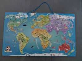 Magnetisches Puzzle Weltkarte