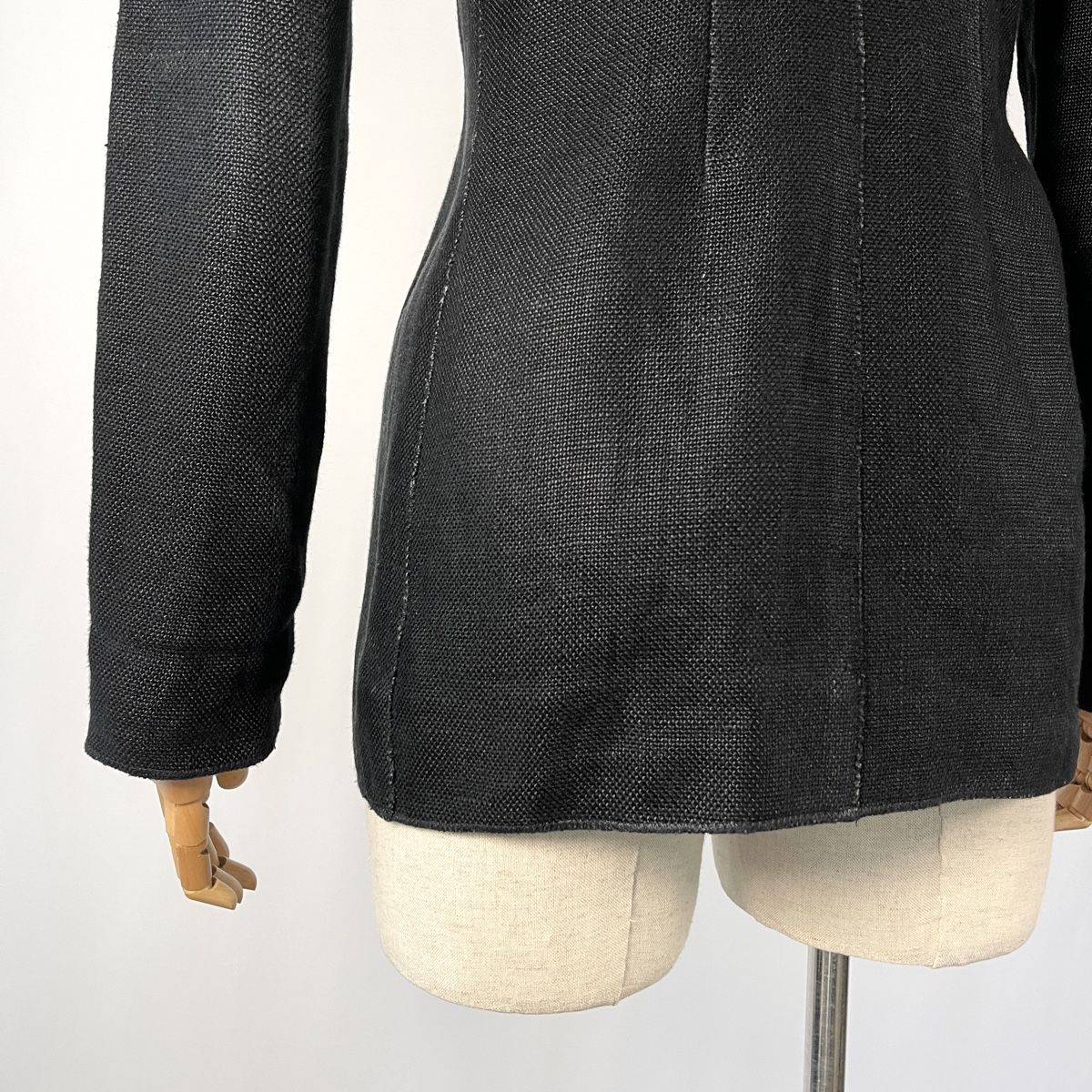 Balmain Jacken: BALMAIN Black Linen Women's Blazer – Neu (gemäss Beschreibung) aus Emmen von Nightingale_2022 4