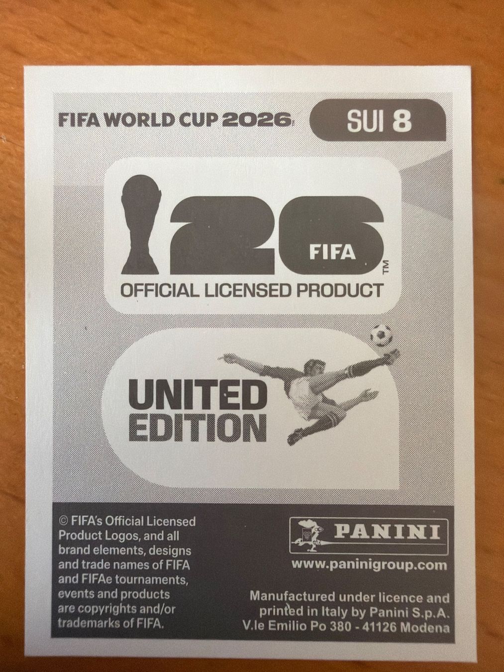 Panini Cartes à collectionner: Panini SUI8 – Neuf (Voir description) à Susten par Rechnun 1