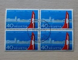 Viererblock ++ ZNr. 313 gestempelt