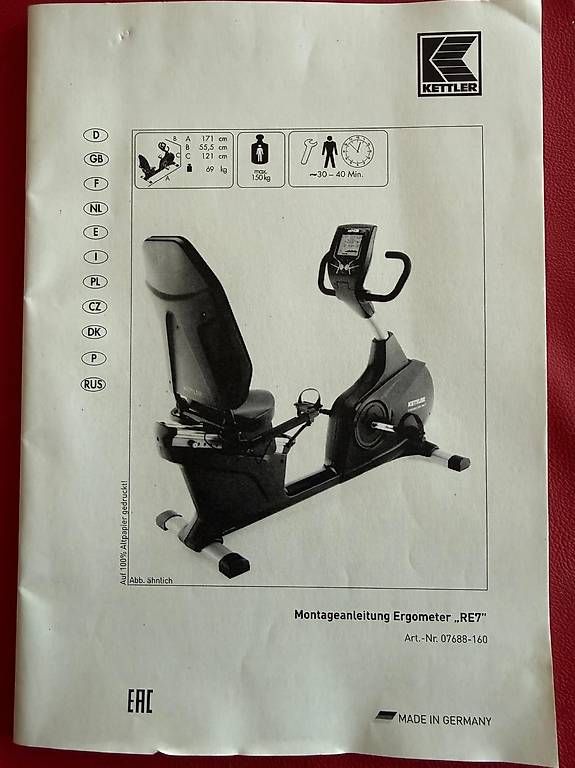 Kettler Hometrainer: Sitzergometer von Kettler – Usato da Hünibach venduto da weyel 2