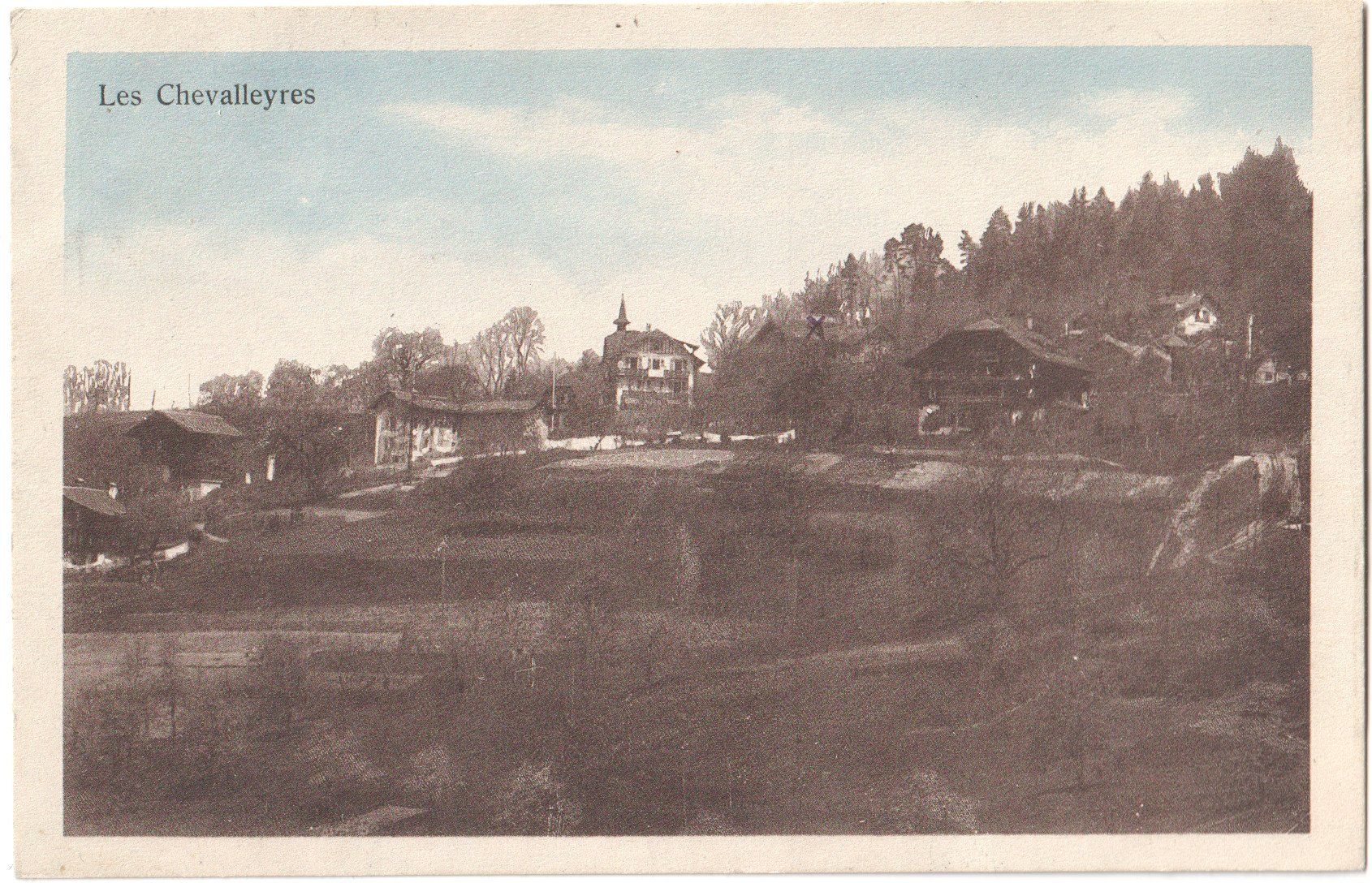 Ansichtskarten: LES CHEVALLEYRES Blonay 1920 – Gebraucht aus Engelburg von Swisscards 1