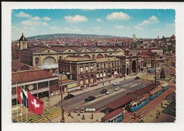 AK ca.1956 Zürich Bahnofplatz