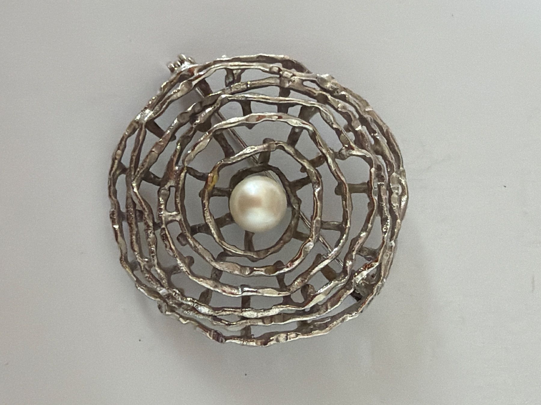 Spille & Fermagli: brosche 800 silber, D32mm, 5.87gr. (41) – Usato da Bonstetten venduto da juliestore