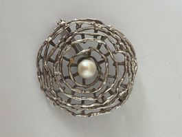 brosche 800 silber, D32mm, 5.87gr. (41)