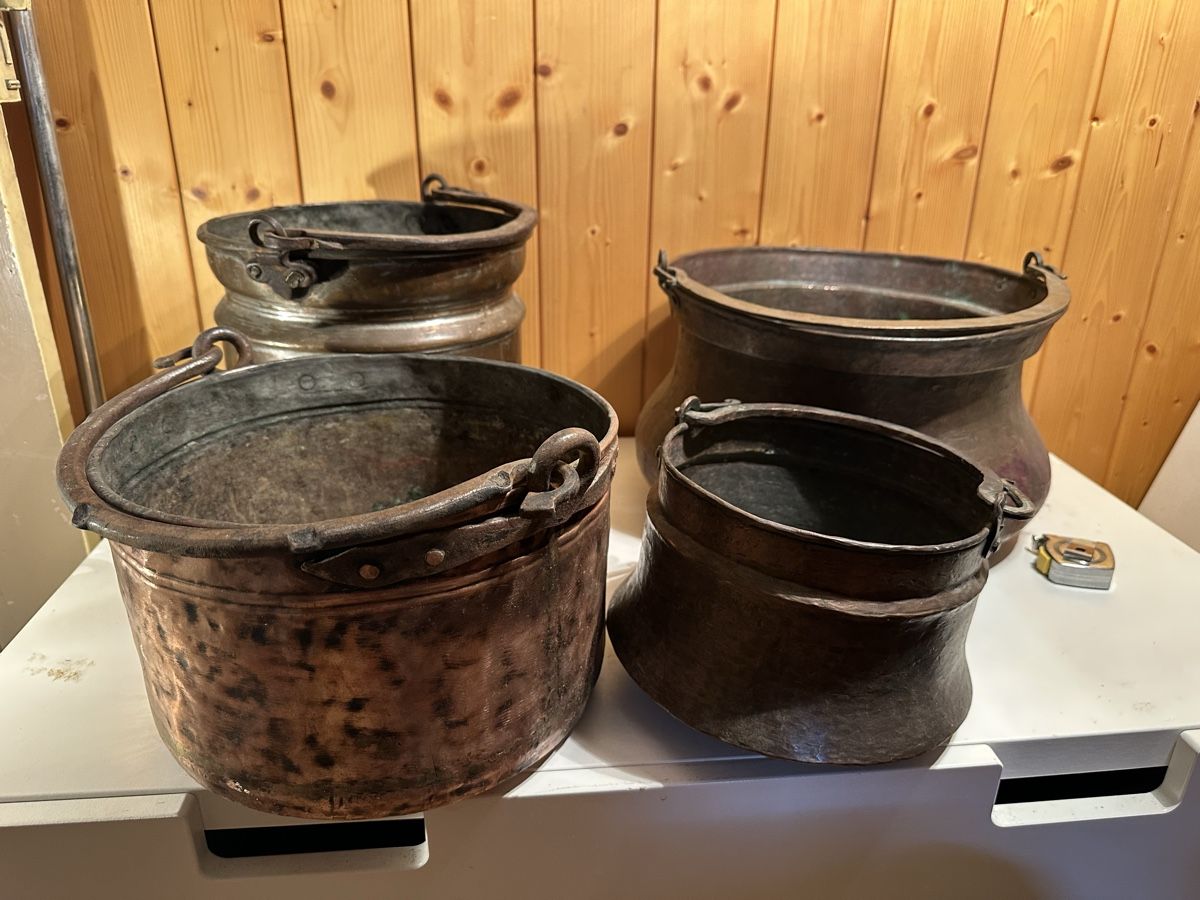 Pentole: 4 Stk Anitke  Topf Kupfer – Usato da Dietikon venduto da moradi24