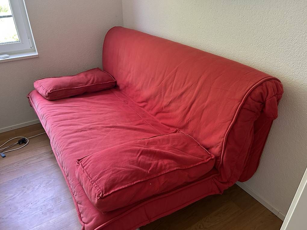 Letti: Schlafsofa 180x200cm Couch rot klappbar – Usato da Mönchaltorf venduto da JeyFischer 1