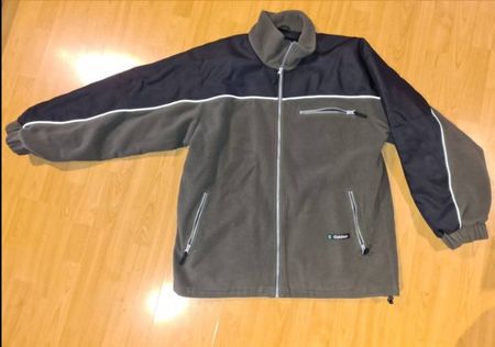Faserpelz /Fleece Jacke gefüttert in oliv > Grösse 3XL