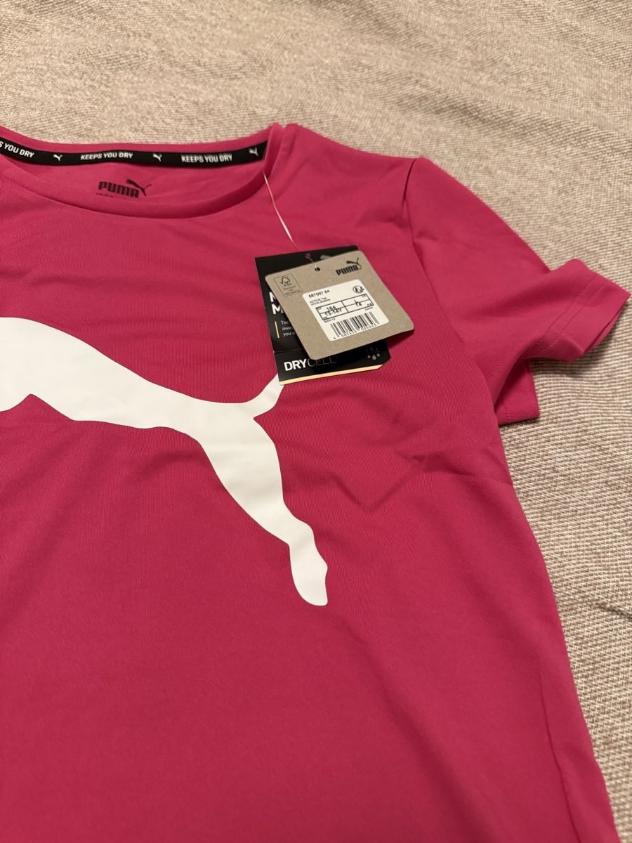 Puma Camicette, T-shirt & Top: PUMA Mädchen Active Tee, T Shirt, Orchid Shadow, 164 NEU – Nuovo e nell'imballaggio originale da Zürich venduto da Gross9 1
