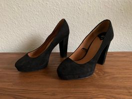 Wildleder Pumps schwarz - 36