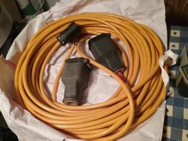 Starkstrom Kabel für Imbisswagen, 20 m, M15 Stecker, Q = 2,5