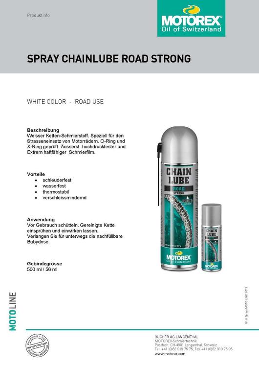 Motorex - Chain Lube - Road Strong - 500ml