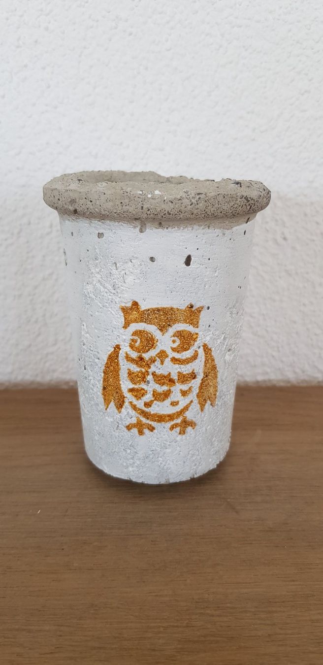 Alle Dekorationen: ✿ Betontopf mit Uhu , Eule ✿ – Neu (gemäss Beschreibung) aus Walterswil SO von Mamaa_noel