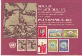 Uno Genf Souvenir-Folder 1972 postfrisch