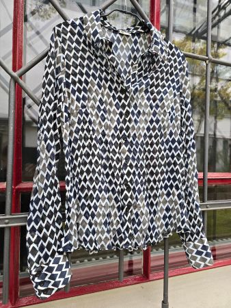 Kleidung: Bluse Street One gemustert (40)